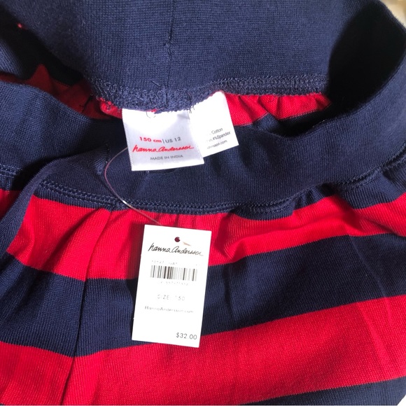 Hanna Anderson Blue and Red Striped Shorts NWT - Picture 7 of 7